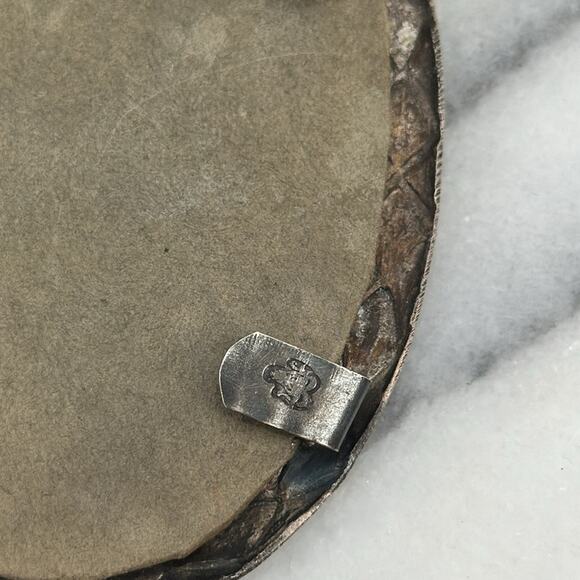 Rare Antique Sterling Silver 4 inch picture frame - Picture 3 of 11